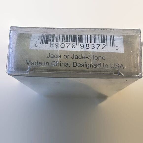 Chinese Talisman Prosperity Hand Carved Jade Good Luck Charm 2004 Asian Inspired - Picture 6 of 8